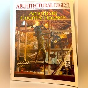 Vintage ARCHITECTURAL DIGEST MAGAZINE JUNE 2001 American Country Houses Rare HTF